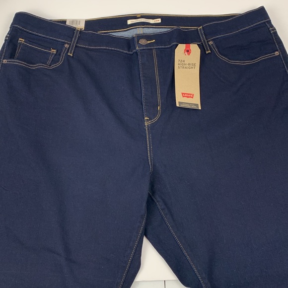 Levi’s 724 high-rise straight blue jeans - Picture 9 of 12